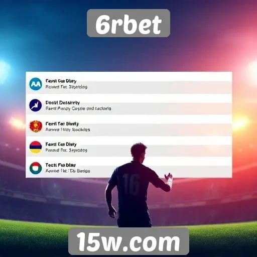 Apostas esportivas no 6rbet e suas vantagens